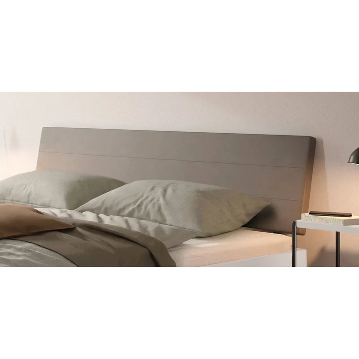 Hasena Polsterbett Vasto Trento Grau-Weiß mit Kopfteil 140x200 cm, Komforthöhe 25 cm MDF weiss deckend – Bild 3