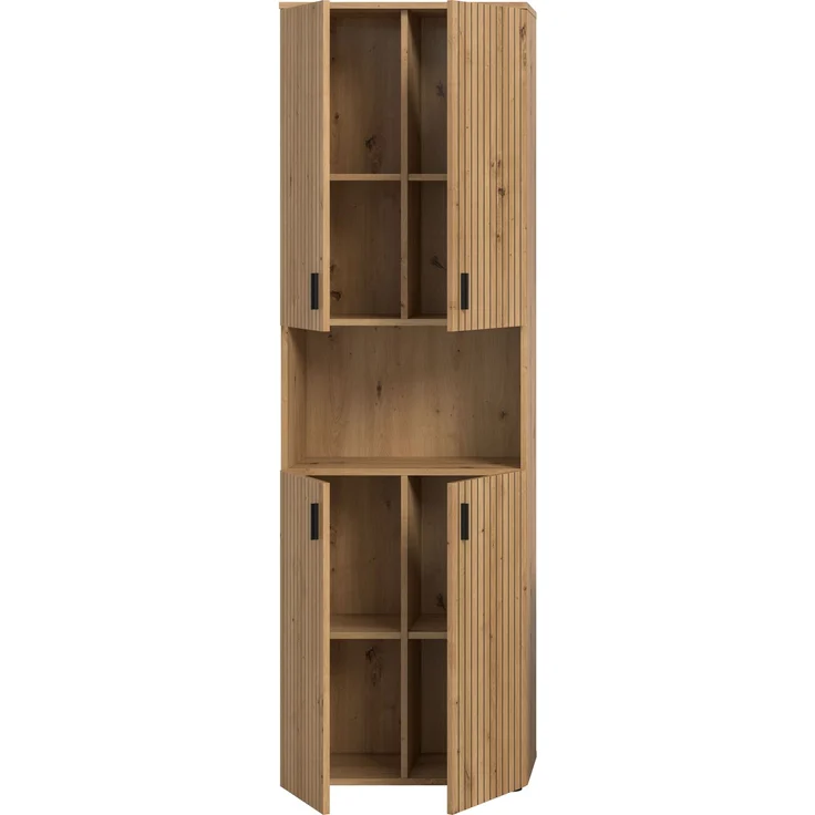 Badschrank B/H/T: 60x192x30 cm in Artisan Oak Nachbildung und -- – Bild 3