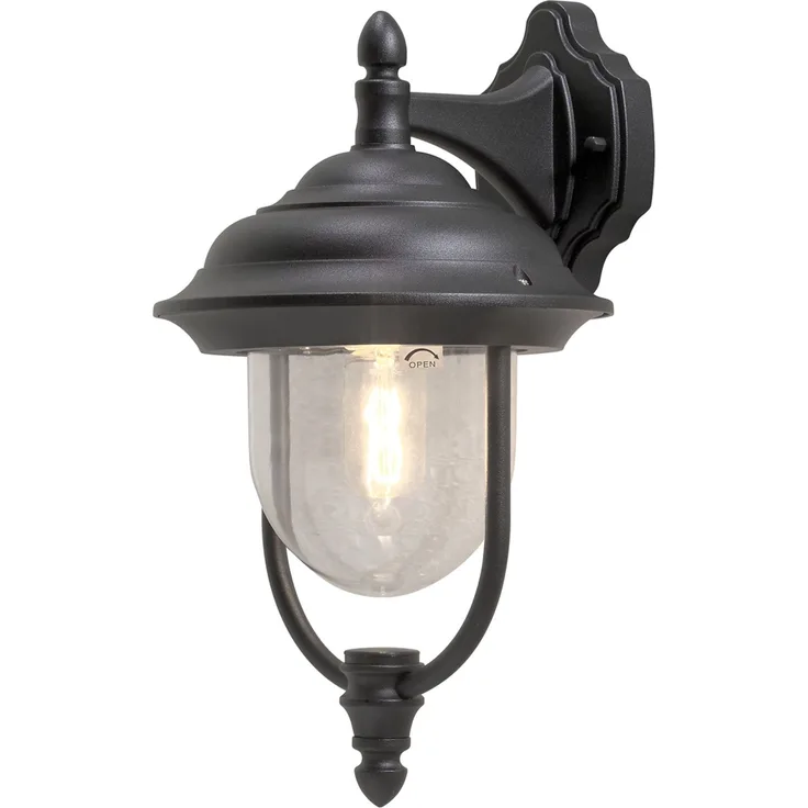 KONSTSMIDE No. 7222-750 Aussenwandleuchte Parma Alu Schwarz Matt