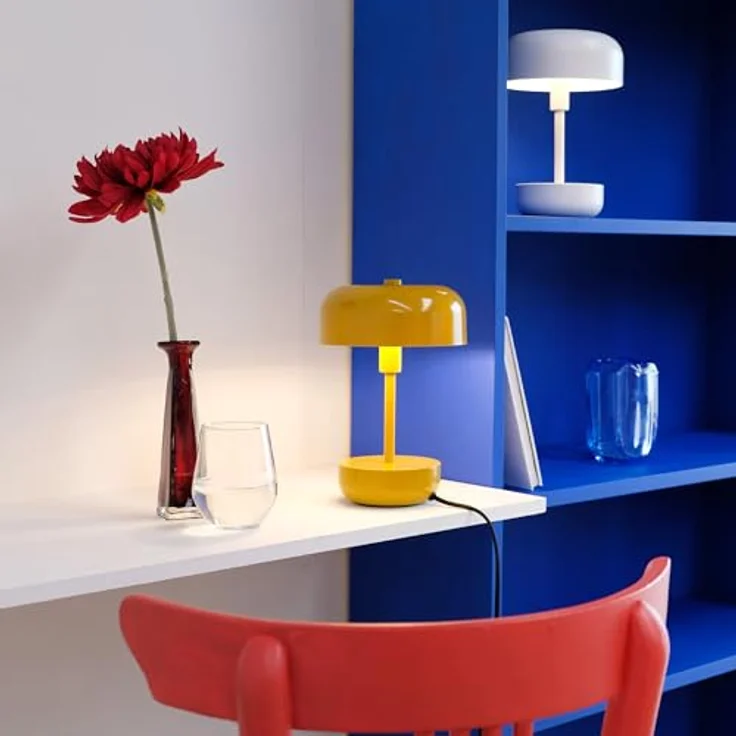 Dyberg Larsen Haipot Curry, Tischlampe G9 mit LED-Technologie für Nachttisch und Schreibtisch – Bild 9