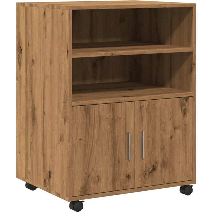 vidaXL Rollschrank Artisan-Eiche 60x48x81 cm Holzwerkstoff 853172 – Bild 1