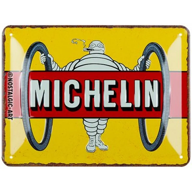 Nostalgic Art Blechschild Michelin Nostalgie - 15x20cm – Metall – Mehrfarbig – 26299 – Bild 1