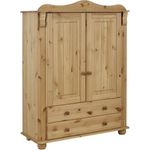 Home affaire Wäscheschrank Adele, Mehrzweckschrank aus massiver Kiefer, 2-oder 3-türig