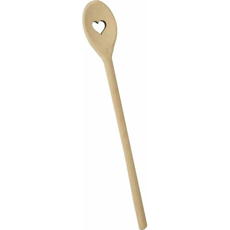 METALTEX 570300010 Kochlöffel HEART aus Buchenholz mit Herz-Ausschnitt / Backzubehör / Kochzubehör