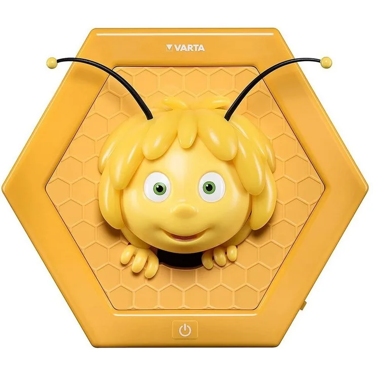 Varta die Biene Maja LED Wandlicht, 3AA (geeignet für Schlafzimmer Kinderzimmer mit Touch Sensor und Auto Abschaltfunktion)