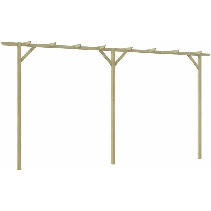 vidaXL Gartenpergola 410x40x203 cm Holz 41664 – Bild 1