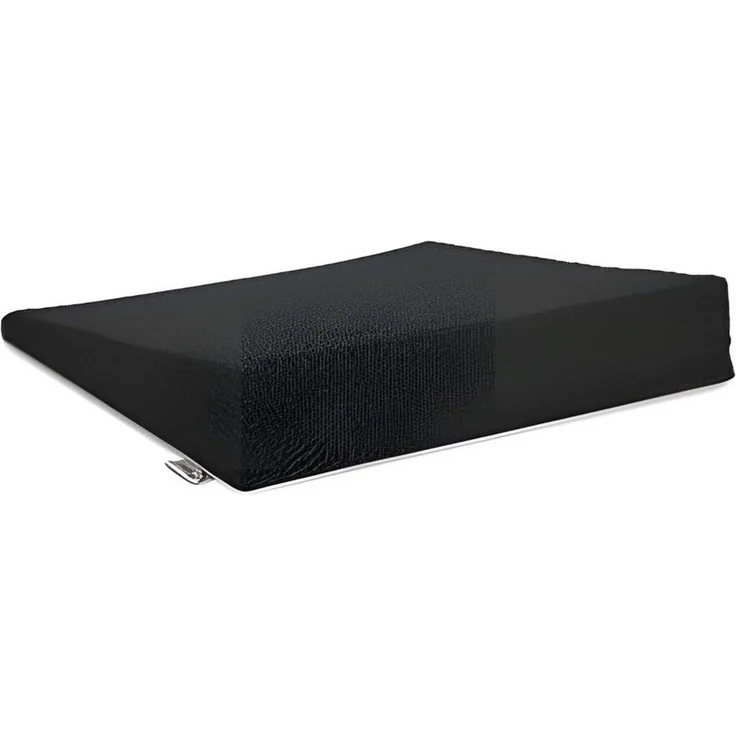 Beautissu Stuhlkissen Sitz Keilkissen formstabil Anti-Rutsch BeauErgo, Schwarz, Rutsch Bezug Waschbar & Reißverschluss – Ergonomisches Sitzkissen – Bild 2