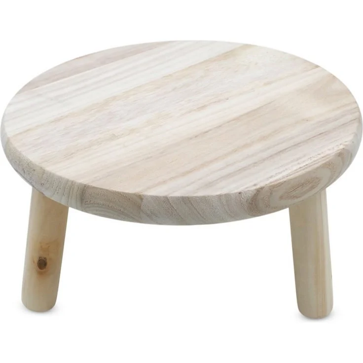 Spetebo Blumenhocker Holz Blumenhocker natur mit 3 Beinen (Anzahl, 1 St, Stück), stabiler Stand – Bild 5