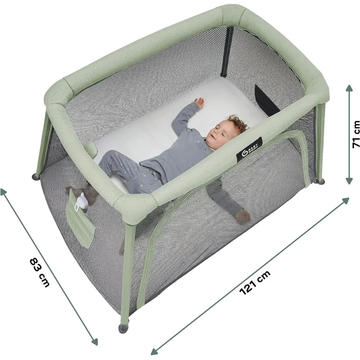 Babymoov Moov & Comfy 3-in-1 Reisebett für Babys und Kleinkinder - bis 20kg, mit zwei Ebenen, Beistellbett für Neugeborene – Bild 7