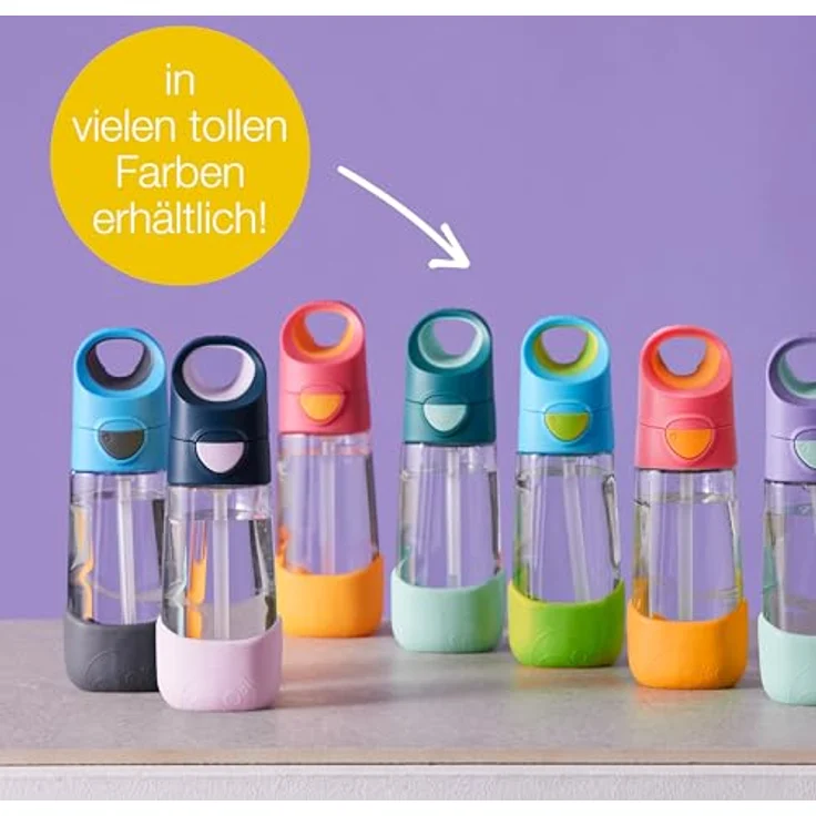 b.box - Tritanflasche mit Strohhalm 450 ml Erdbeer-Cocktail – Bild 5