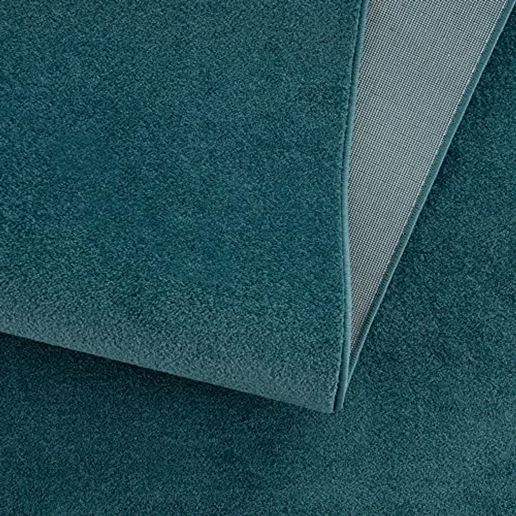 Novel Webteppich Uni, Dunkelblau, rechteckig 80x150 cm, Oeko-Tex® Standard 100, pflegeleicht, aus 100% Polypropylen – Bild 6