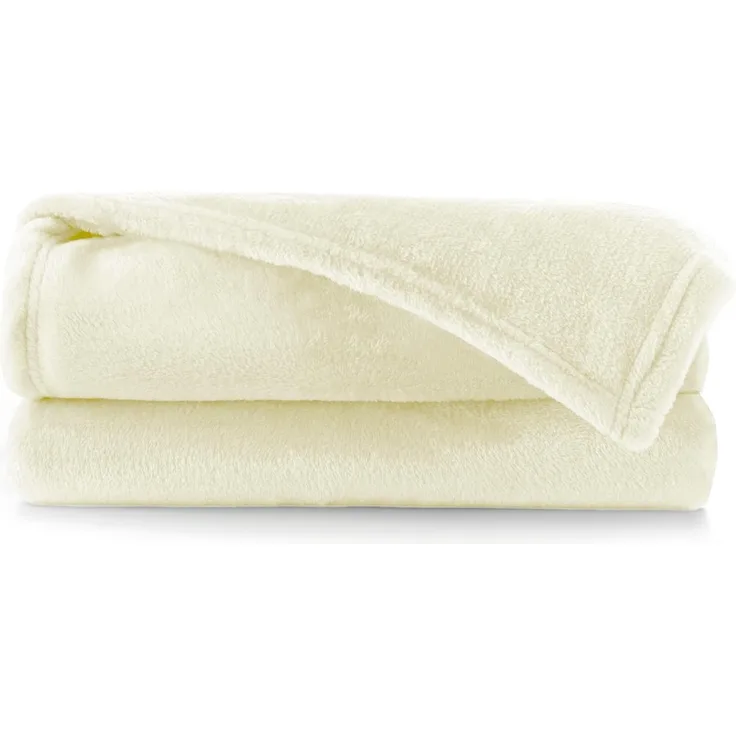 DecoKing Kuscheldecke 160x210 cm Ecru Decke Microfaser Tagesdecke Fleece weich sanft kuschelig weich sanft kuschelig Ivory Elfenbein Mic