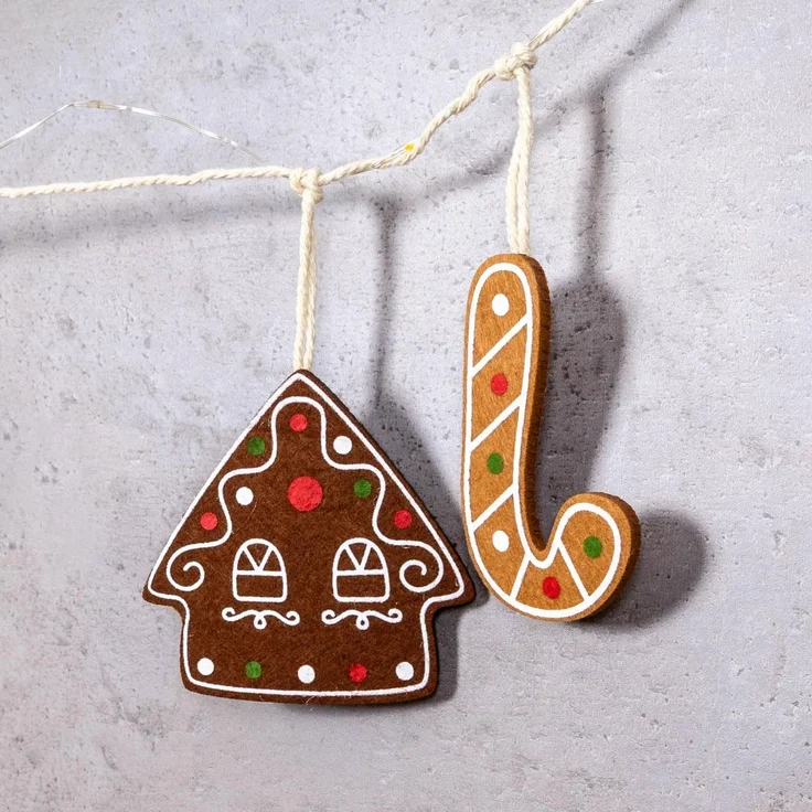 Levandeo® Lichterkette, LED Lichterkette Lebkuchen Figuren 160cm mit Timer Weihnachten – Bild 5