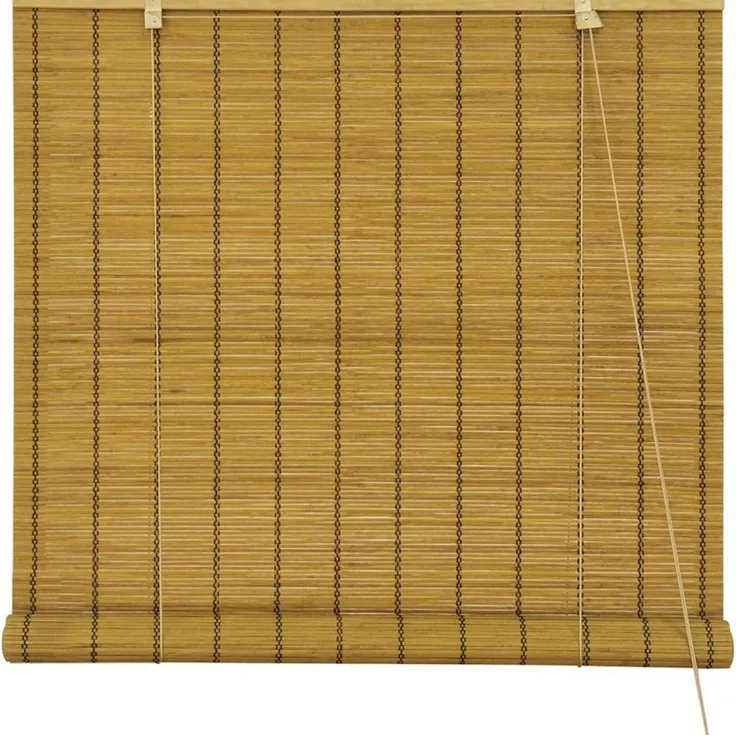 Rollo Bambusrollo, 40 x 130 cm, braun, Victoria M, verdunkelnd, ohne Bohren, freihängend, verschraubt, ohne Bohren, zum Schrauben