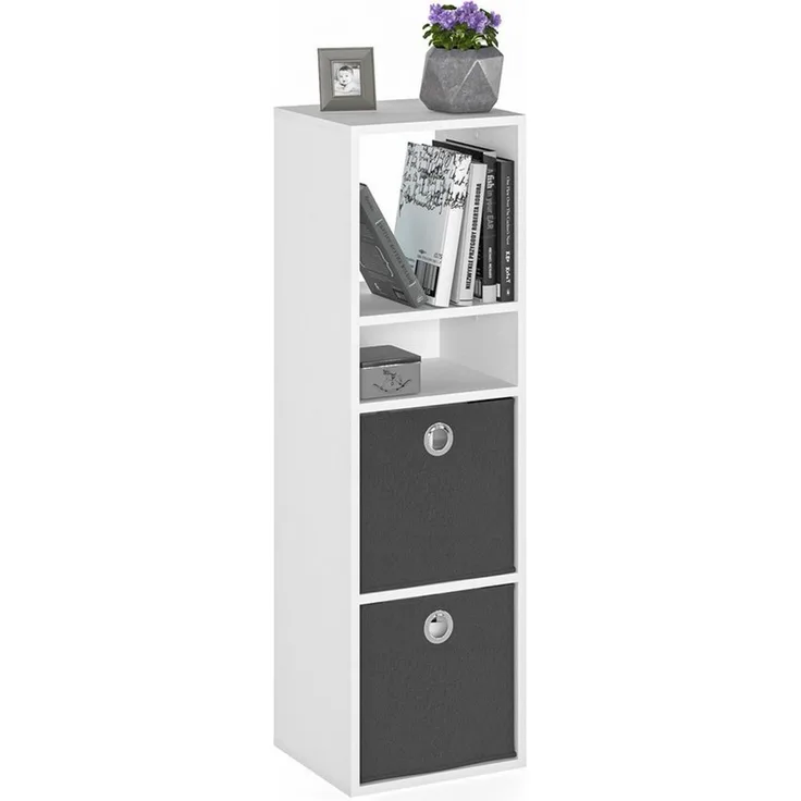 KOMTO Bücherregal RIM3 Regal Standregal Würfelregal für Kinderzimmer, Büroregal Bücherschrank Regal Wohnzimmer 33,8 х 30,7 х 112,5 cm