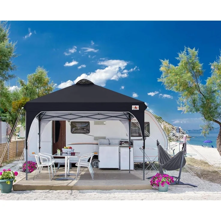 Wasserdichter Pop-Up Pavillon 3x3M Festival Sonnenschutz mit – Bild 6