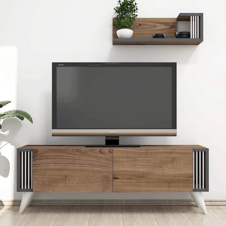 Homemania TV-Schrank Nicol 120 x 31 x 42 cm Walnuss