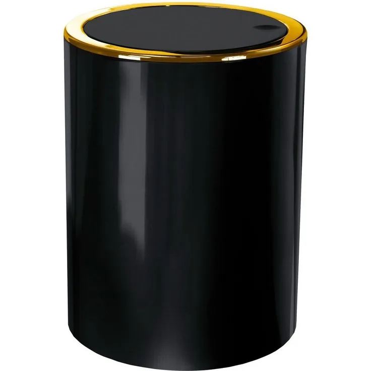 Kleine Wolke Kosmetikeimer Golden Clap, hochwertiger Schwingdeckeleimer