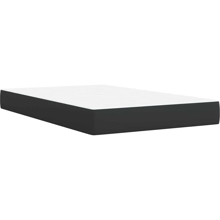 vidaXL Boxspringbett mit Matratze Schwarz 120 x 190 cm Stoff 3450434 – Bild 6