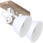 Deckenleuchte, Holz, Spot verstellbar, H 17 cm, GEARWOOD
