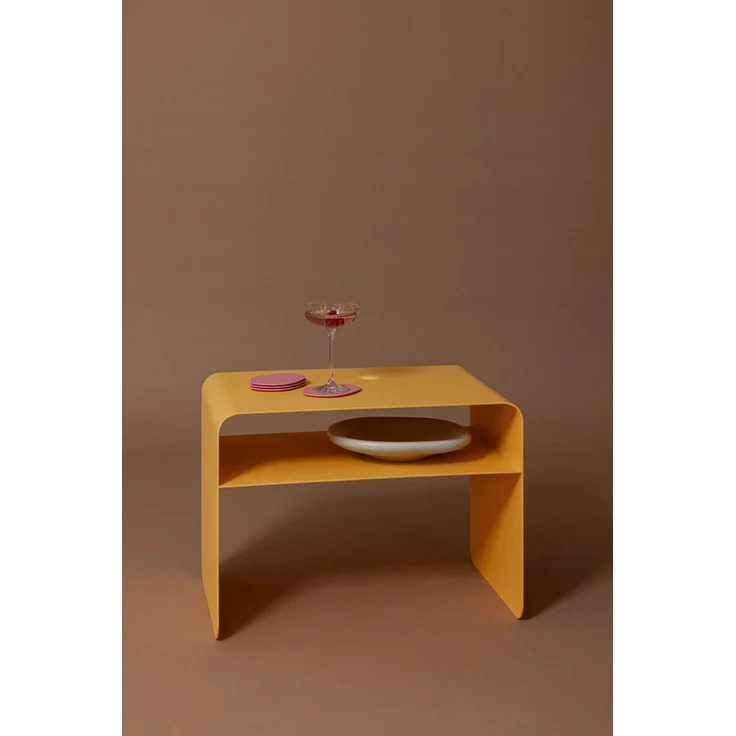 Metallbude Couchtisch COSMO, 2in1 - Design Couchtisch ohne Montage, rutschfest & kratzfest – Bild 1