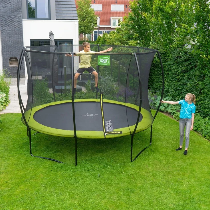 EXIT 'Silhouette' Trampolin, 366 cm Durchmesser, ab 3 Jahren, bis 120 kg belastbar, inkl. Sicherheitsnetz – Bild 4