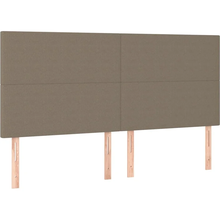 vidaXL Kopfteile 4 Stk. Taupe 80 x 5 x 78/88 cm Stoff 3116062 – Bild 2