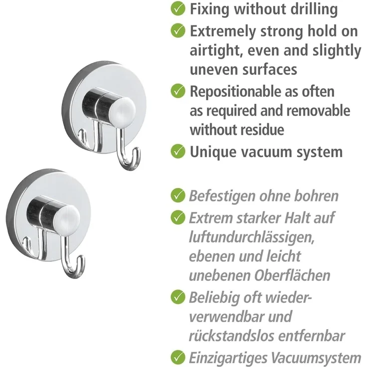 WENKO Mod. Vacuum-Loc® Haken 2er Set – Bild 4