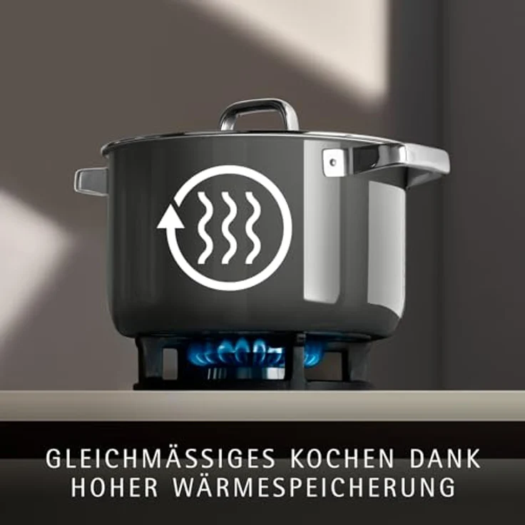WMF Topf-Set Fusiontec Mineral Pro, 4-teilig, kratzfestes Material, Platinum, für alle Herdarten geeignet, Made in Germany – Bild 4