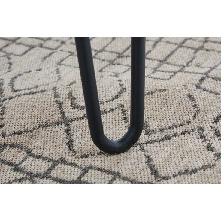 riess-ambiente Esstisch SCORPION 70cm Akazie braun – Metall, Hairpin Legs, Retro, massiv (Einzelartikel, 1-St), Kompakt, quadratisch, Vintage Tisch mit Metallbeinen schwarz – Bild 8