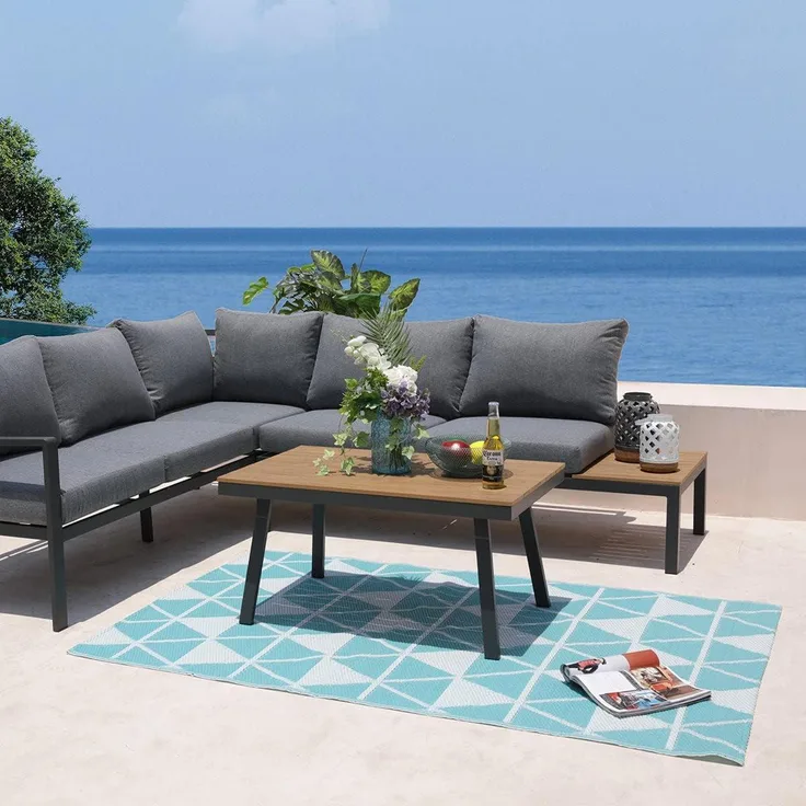 reversibler Innen- - Außenteppich 180x120 cm - galapagos120cm - red deco