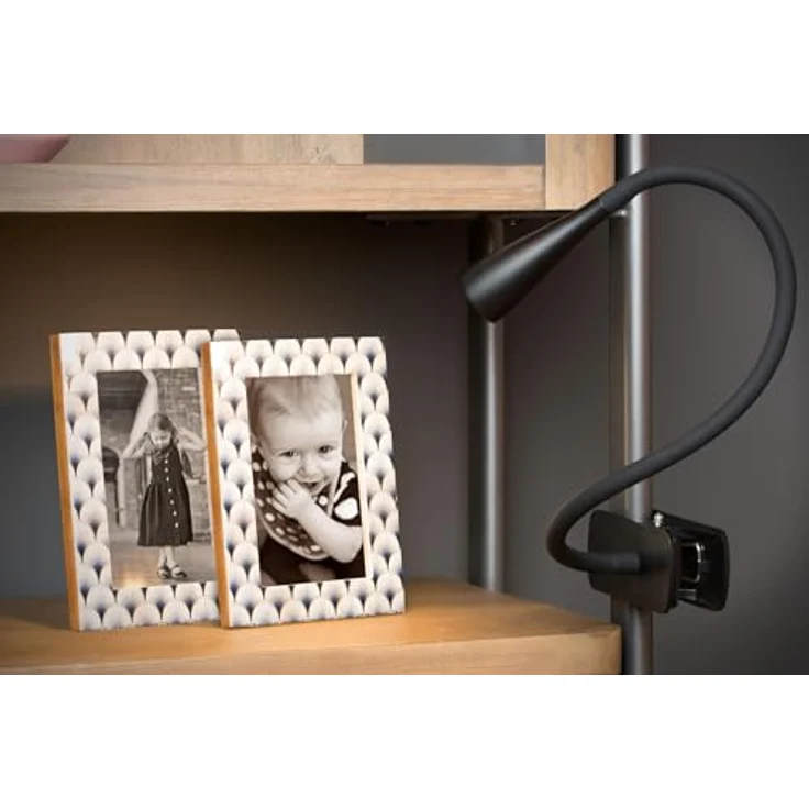 LUCIDE ZOZY Klemmleuchte, LED 3 StepDim 1x4W 3000K, höhenverstellbar, Schwarz – Bild 4
