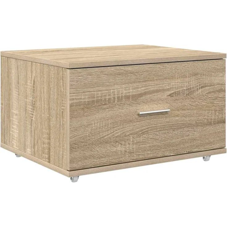 vidaXL Schubladenschrank Mit Rad Sonoma-Eiche 55 x 45 x 31 cm 869308 – Bild 2