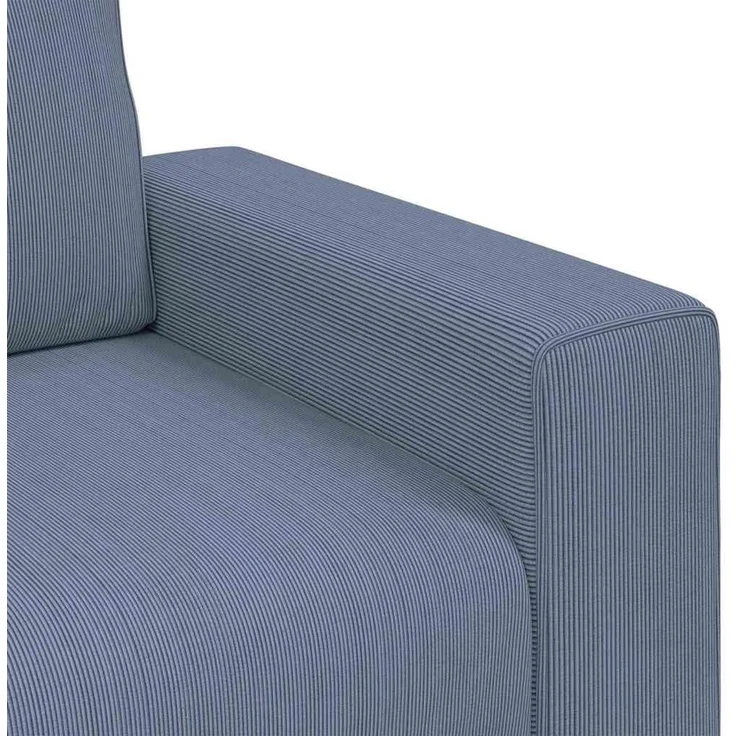 vidaXL Zweisitzer-Sofa Blau 160x77x82 cm Cordstoff 4105196 – Bild 6