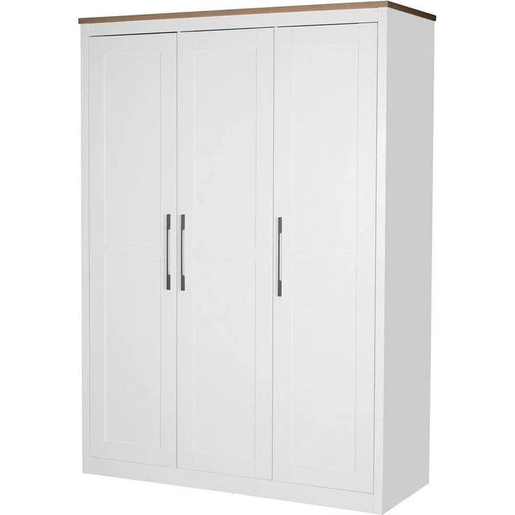 OTTO home Kleiderschrank Büsum Schlafzimmer Schrank Otto´s Choice (stabile robuste Bauweise mit optimaler Aufteilung) Schlafzimmerschrank Landhaus Design Garderobe Schrank Bestseller – Bild 1