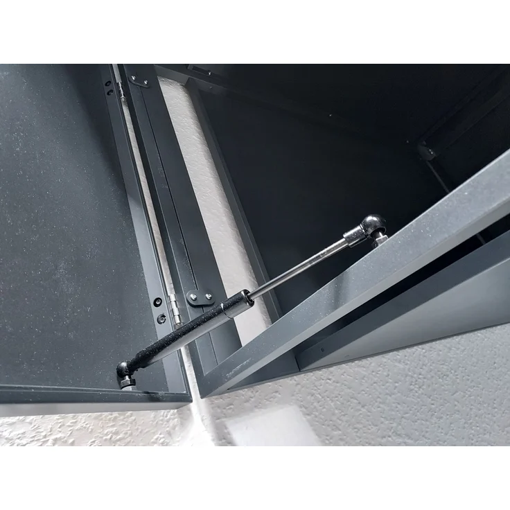 Mülltonnenbox Stahl 120 L Mülltonnenverkleidung dunkelgrau – Bild 5