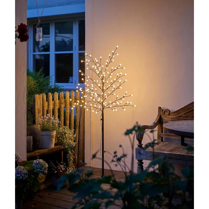 Northpoint LED Baum LED Baum 150 LEDs Timer 6h On 18h Off Mit Kabel Heringe – Bild 4