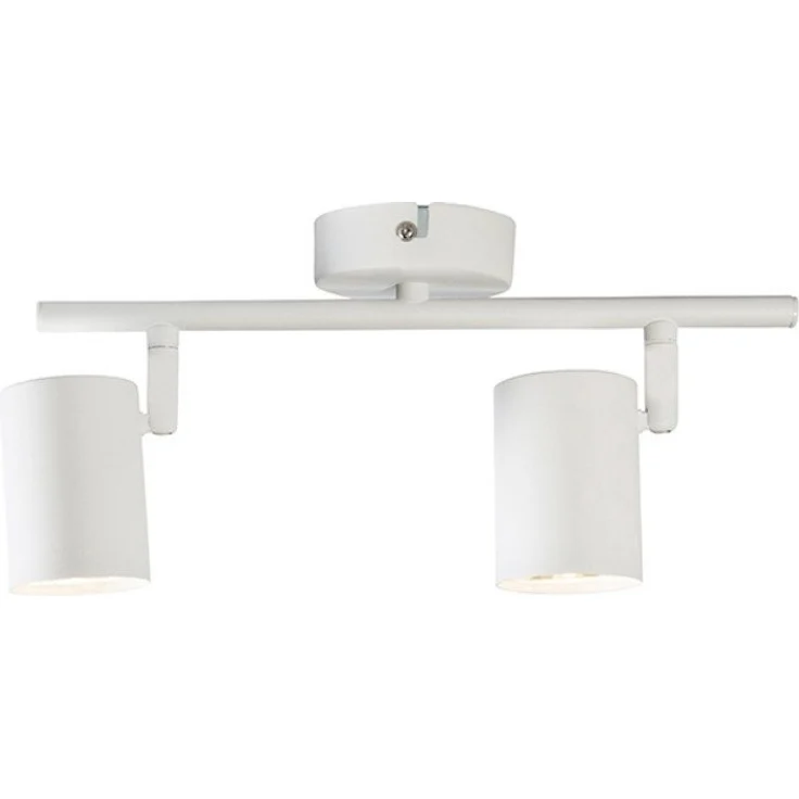 Qazqa LED Aufbaustrahler Jeana, ohne Leuchtmittel, GU10, Weiß, Modern, Stahl, 2-flammig – Bild 3