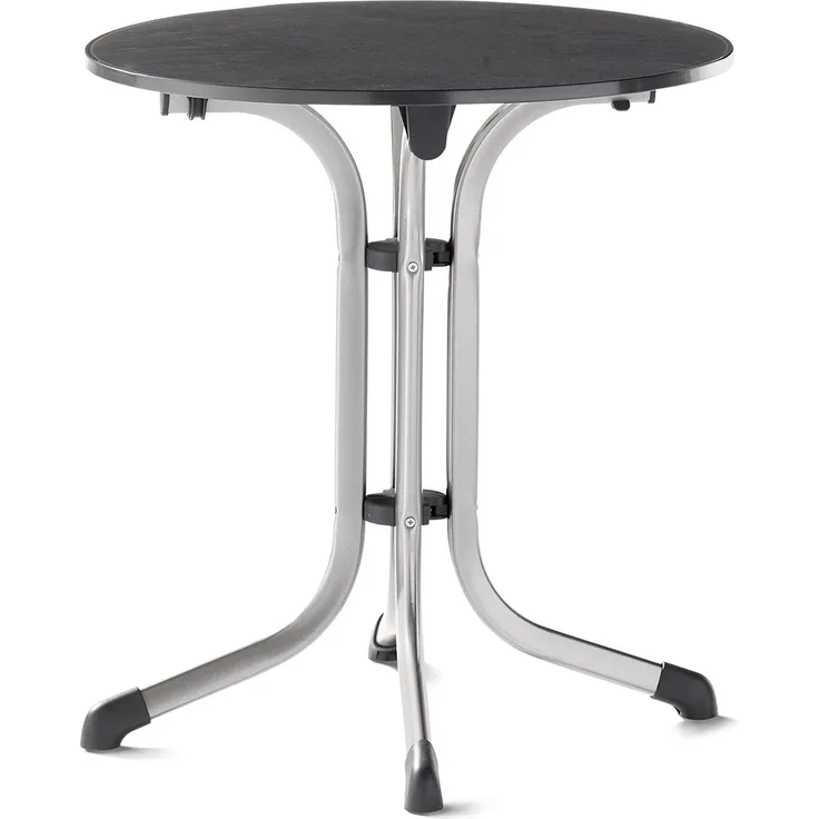 Klapptisch >Boulevard< in Schiefer anthrazit, vivodur ® - 72x68 cm (HxD)