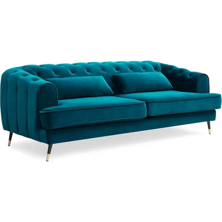 Menzzo Sofa, Blau Grün, L198 x T86 x H71 cm
