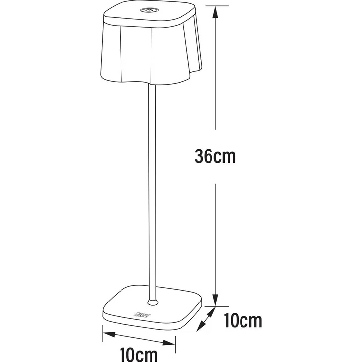 KONSTSMIDE 7818-970 Nice USB-Tischleuchte rostfarben IP54 – Bild 4
