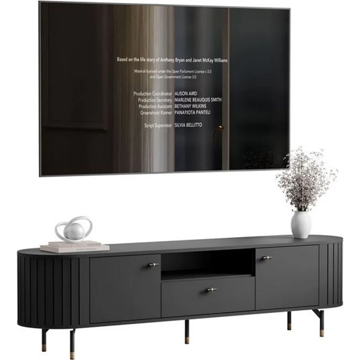Lookway TV-Schrank ELODIE 180 cm mit Stauraum und Soft-Close-System (1x TV schrank) Breite: 180 cm – Bild 4