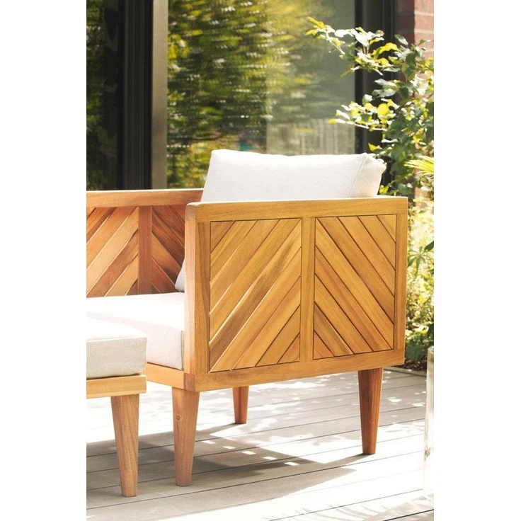 Primaster Gartenmöbel-Set Minori Lounge Set Sitzgruppe Akazienholz Bank Tisch – Bild 2