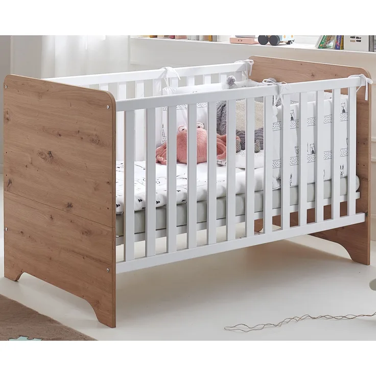 Kinderbett 70 x 140 cm inkl. Lattenrost »Marlon«, (B/H/T): 143/87/77 cm, Artisan Oak / Kreideweiß, Arthur Berndt