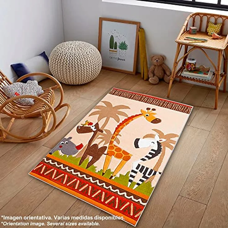 TheJungle mehrfarbig bedruckter Polyesterteppich 100x150 cm – Bild 8