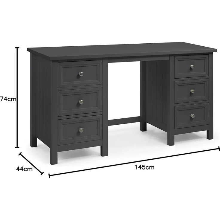 Julian Bowen Frisiertisch, Anthrazit, MAI161, Einheitsgröße – Bild 10