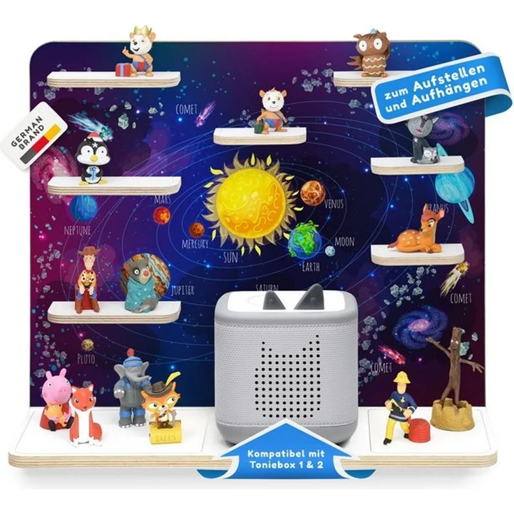 stadtecken Kinderregal groß, geeignet für Toniebox 2 und ca. 50 Tonies, Packung, Perfekte Aufbewahrung im Kinderzimmer – Bild 4