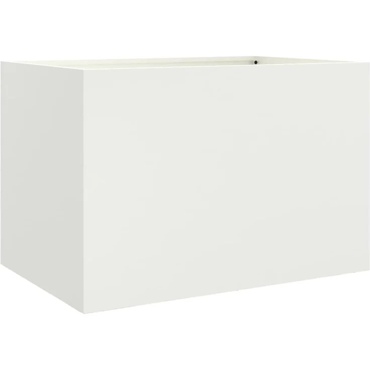 vidaXL Pflanzkübel Weiß 62x47x46 cm Stahl 841602 – Bild 6