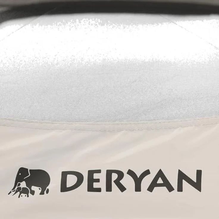 Deryan Up-To-Go pop-up reisebett & kinderbox – Tragbare Strandmuschel für Babys & Kleinkinder – faltbar mit matratze & tragetasche, 150 x 170 x 125 cm – Sand – Bild 5