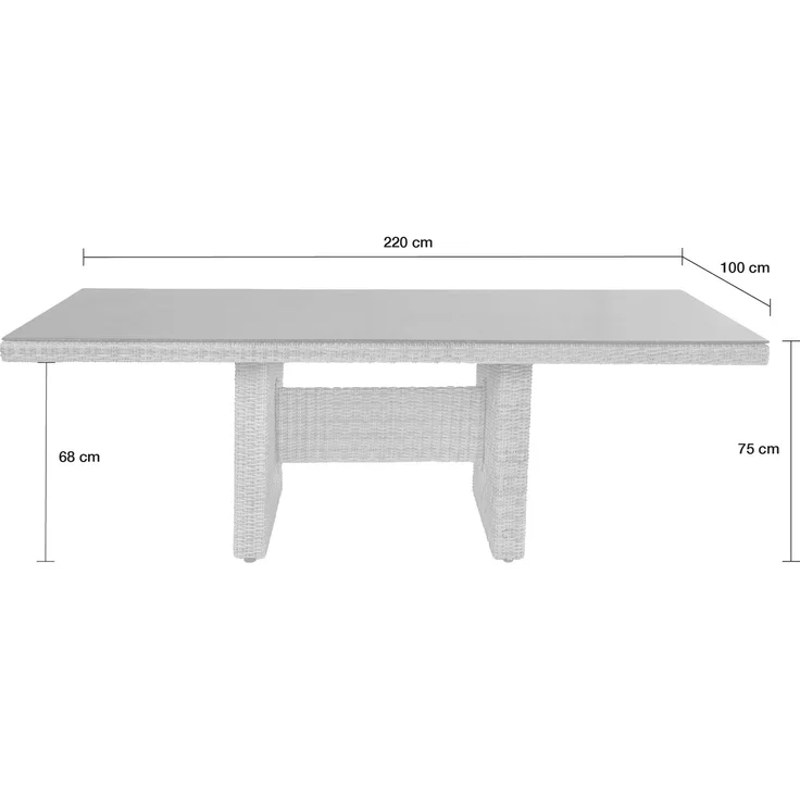LC Garden »Bilbao« Dining Esstisch Gartentisch – Bild 3